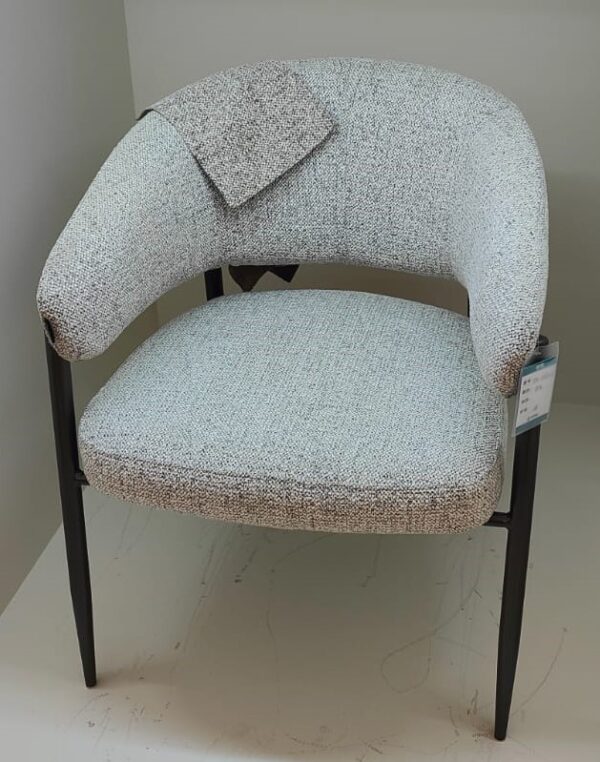 Dining Chair- White Fabric