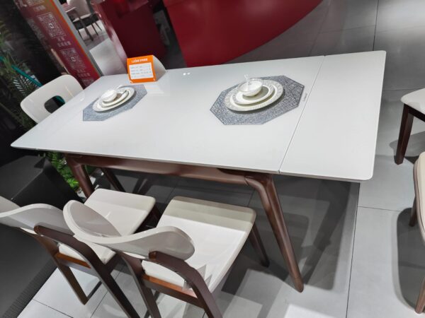 Dining Table- Glass Top (Extendable)