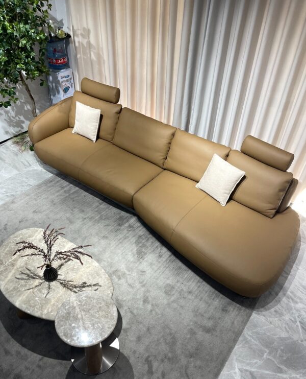 Modern L Sofa (Brown)